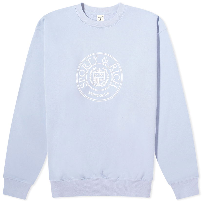 Sweater Sporty & Rich Conneticut Crest Crew Sweat Lilla | CRAW2341PW