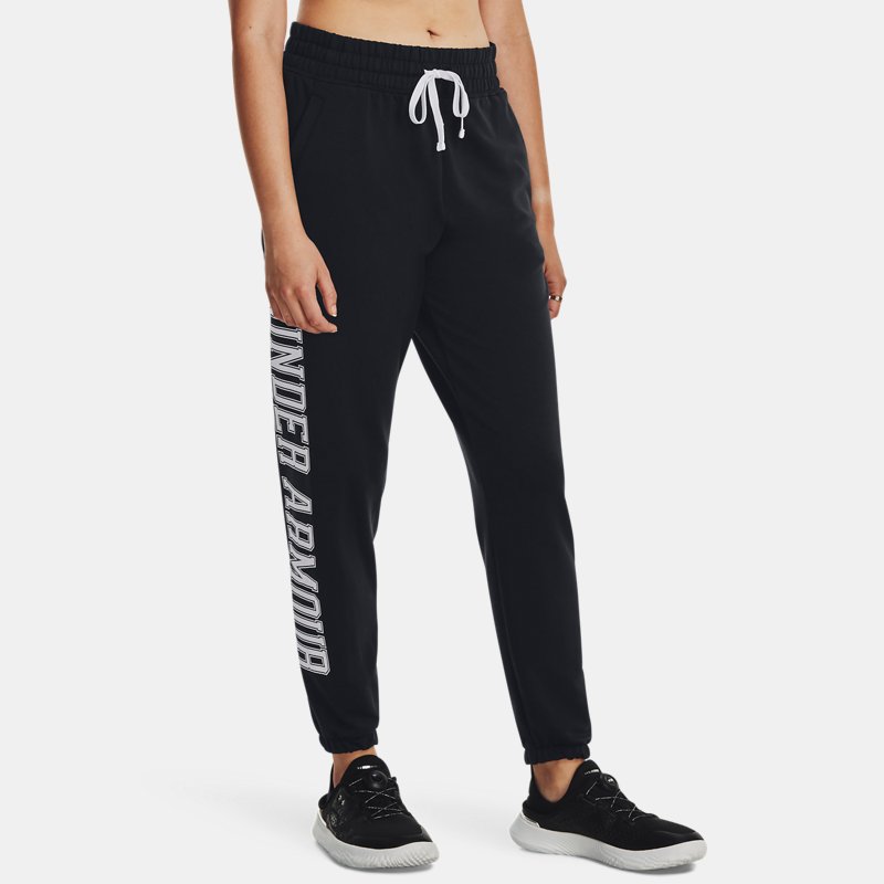 Joggingbukser Under Armour Rival Terry Graphic Joggers Sort | 1379437-001, 0