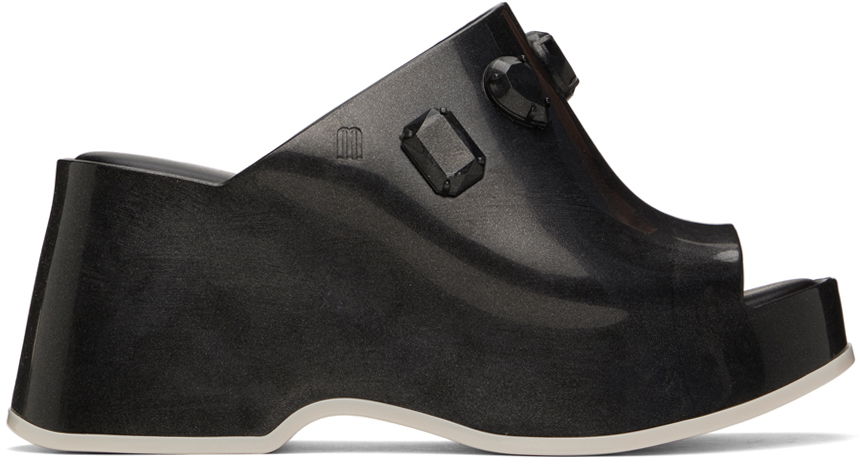 Tøj UNDERCOVER UNDERCOVER Melissa Edition Patty Stones Mules Sort | 35846, 0