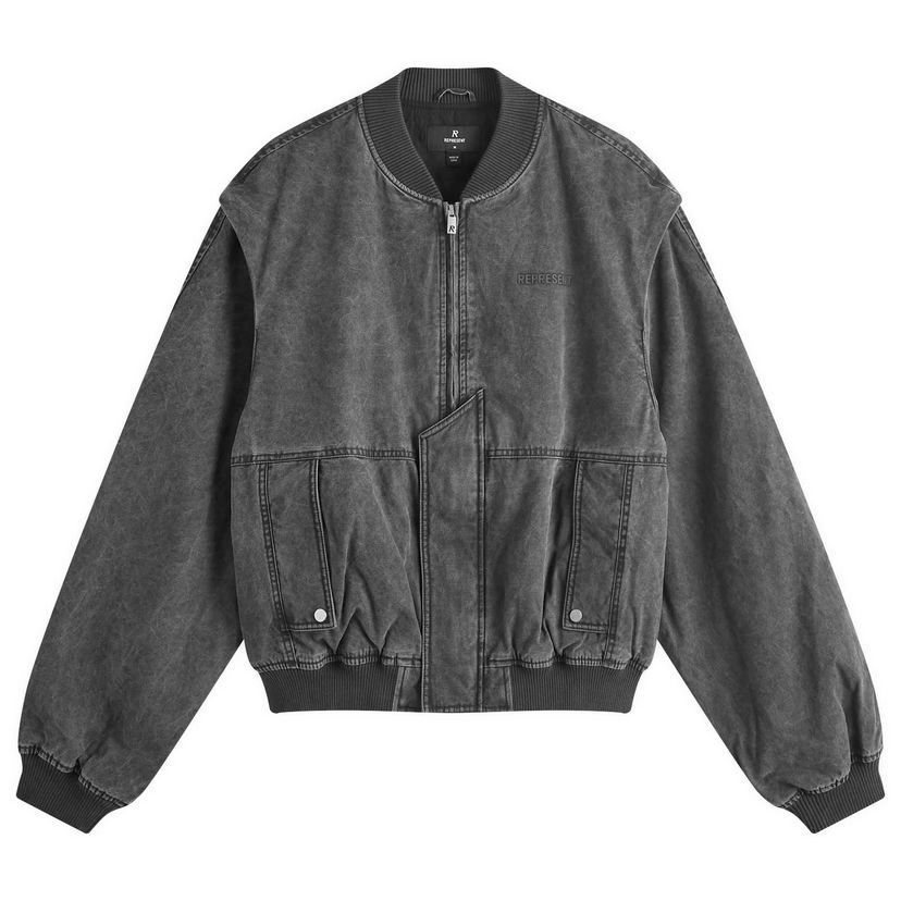 Bomberjakke Represent Clo Inset Sleeve Bomber Jacket Grå | MLM1034-230