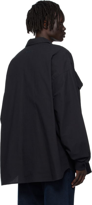 Skjorte Fear of God Fear of God ESSENTIALS Oxford Shirt Sort | 186SP254420F, 2