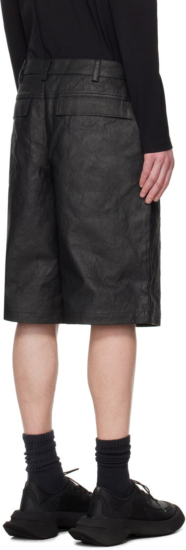 Shorts HELIOT EMIL Armada Textured Wide-Leg Shorts Sort | SS25_M_10_195_BLK01, 2