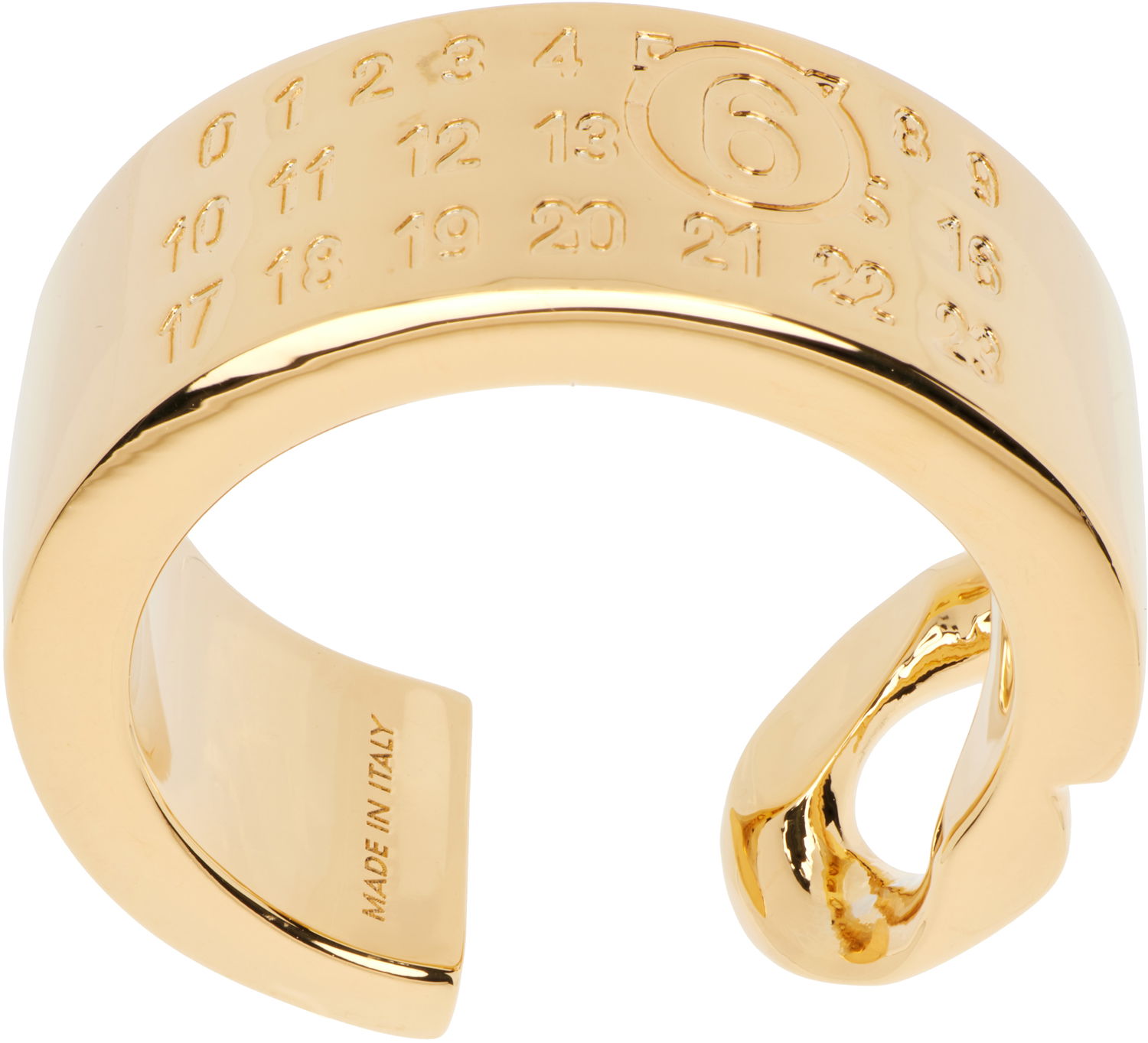 Ring Maison Margiela Minimal Numeric Cuff Ring Metalisk | SM6UQ0103 P8371, 1
