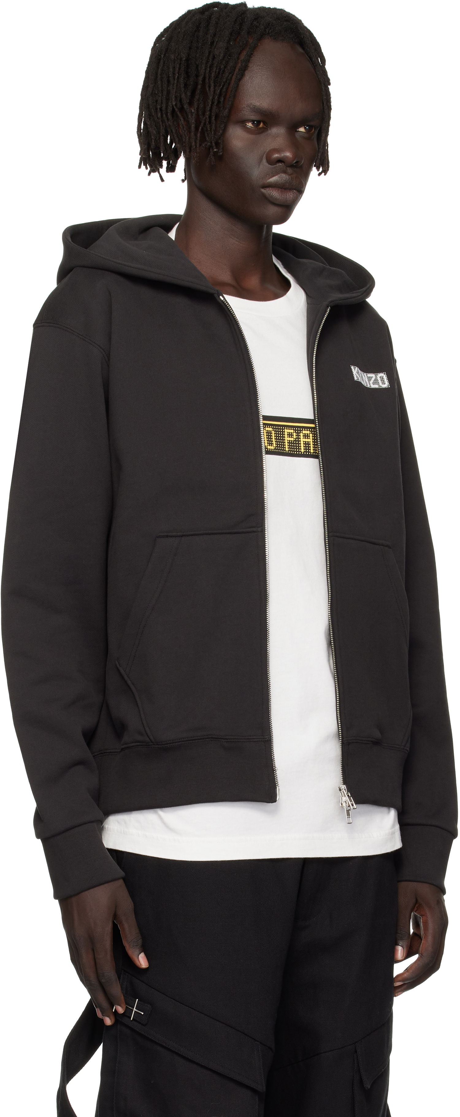 Sweatshirt KENZO Kenzo Paris 'KENZO City' Full-Zip Hoodie Sort | FF65HO2544MC, 1