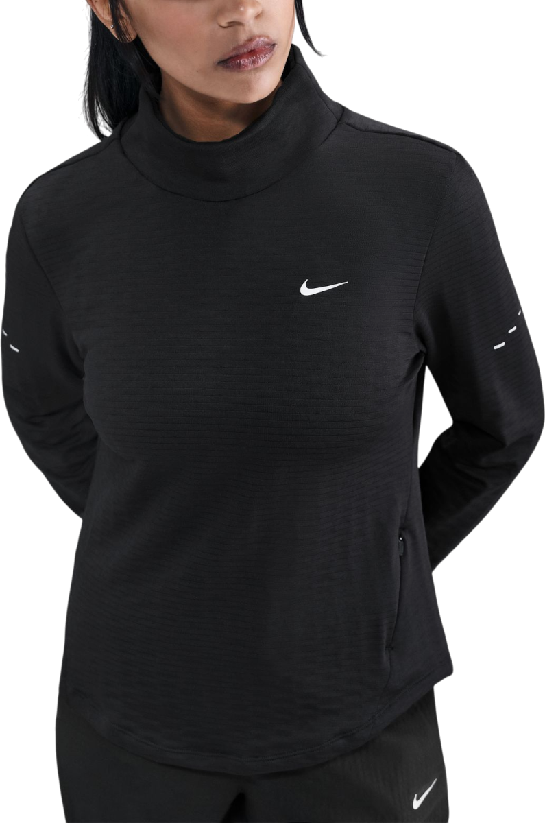 T-shirt Nike Long-Sleeve Textured Mock Neck Running Top Swift Sort | hv2969-010, 0