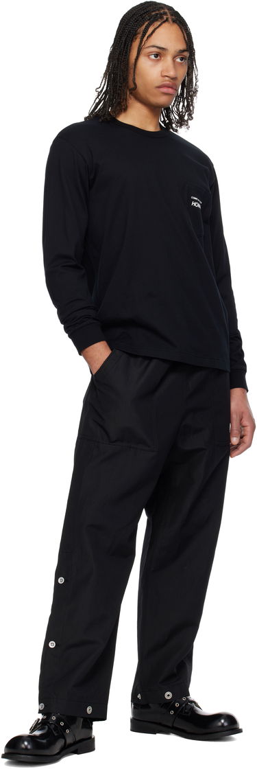T-shirt Comme des Garçons Pocket Long Sleeve T-Shirt Homme Sort | HO-T102-051, 3