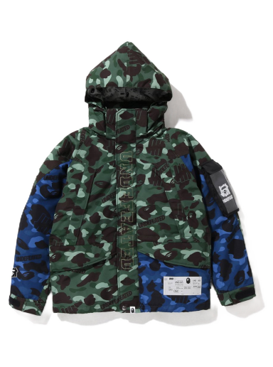 Jakke BAPE Undefeated x Color Camo Snowboard Down Jacket Grøn | 1I73-144-902