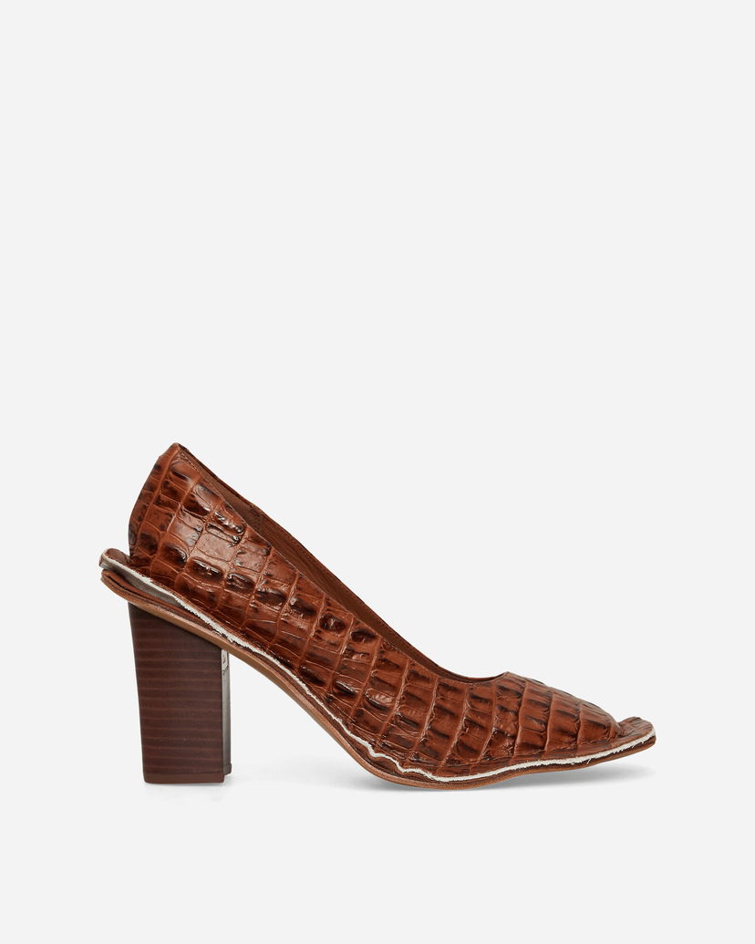 Tilbehør Clarks Martine Rose Pretzel Slingback Heels Brun | 26183328 BRW