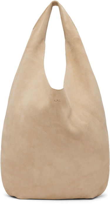 Skuldertaske A.P.C. A.P.C. 'Le Neige' Suede Shoulder Bag Beige | PXCCB-F67008, 0