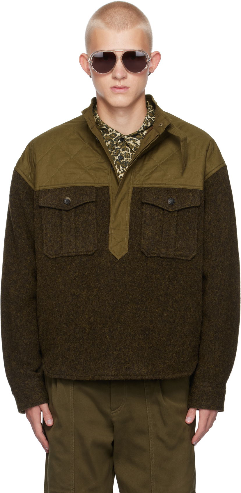 Sweater ISABEL MARANT Isabel Marant Stiven Fleece Pullover Grøn | HT0560HA-B4E01H