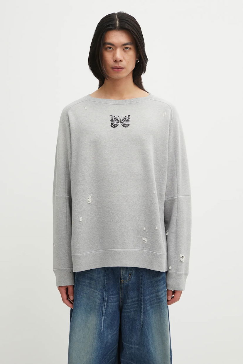 Sweatshirt Needles Needles Deconstructed Sweatshirt Grå | RW336