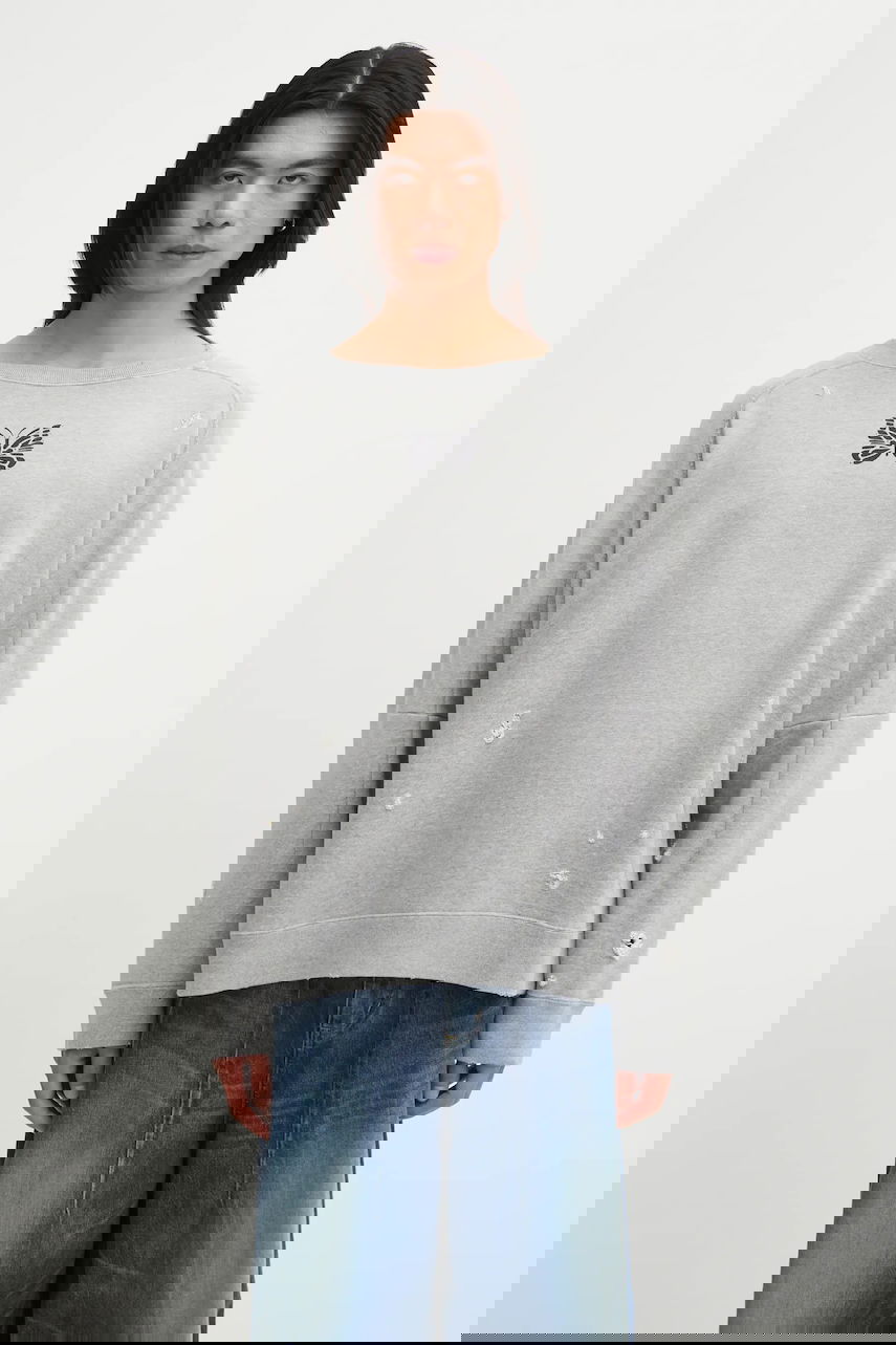 Sweatshirt Needles Needles Deconstructed Sweatshirt Grå | RW336, 0
