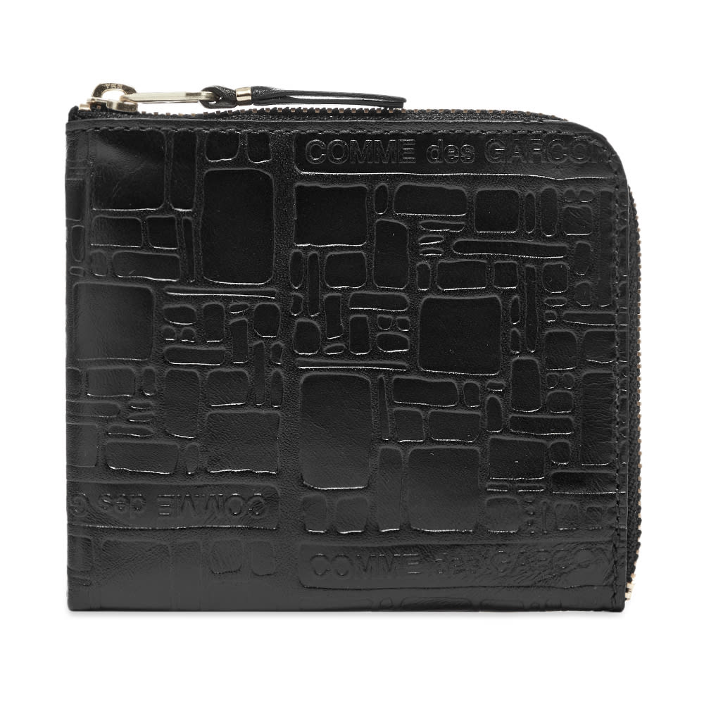 Tegnebog Comme des Garçons Embossed Logo Wallet Sort | SA3100EL-1, 0