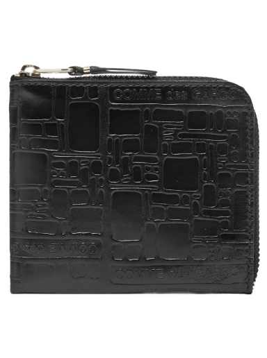 Tegnebog Comme des Garçons Embossed Logo Wallet Sort | SA3100EL-1