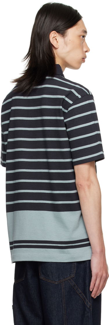 Polo skjorte Burberry Burberry Index Stripe Polo Sort | 8110595, 2