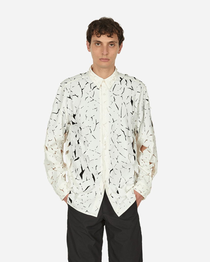 Skjorte Post Archive Faction (PAF) 6.0 Shirt Left White Hvid | 60TSLW  WHITE