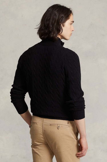 Sweater Polo by Ralph Lauren Cable Knit Quarter-Zip Wool Sweater Sort | 710876766, 1