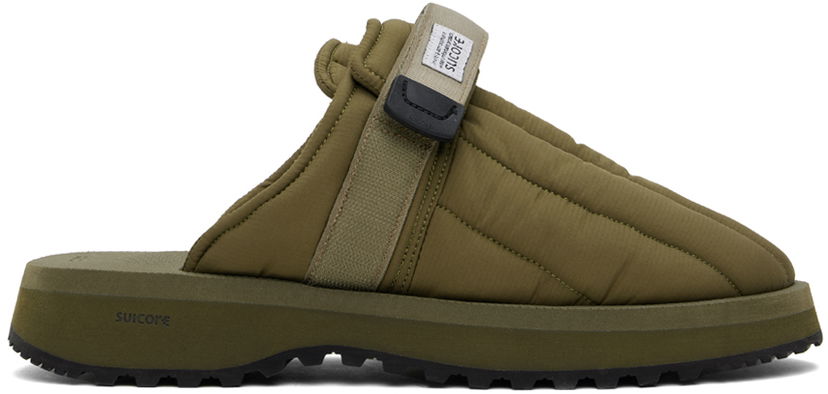 Tøj SUICOKE Suicoke ZAVO-PUFFab Slippers Grøn | OG-072PUFF-TRab