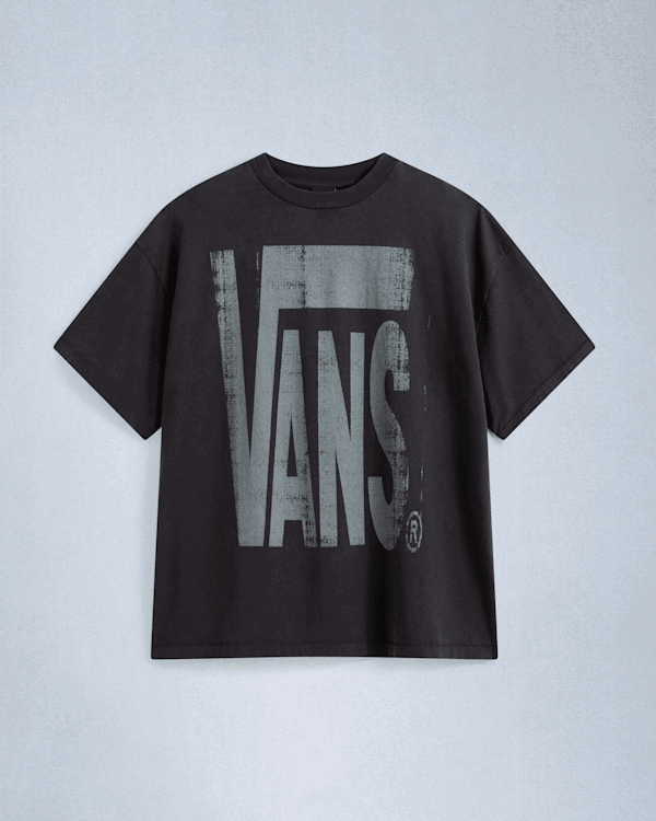 T-shirt Vans Act Of Disagreement Brushed Logo T-Shirt Sort | VN000TR2EMQ, 0
