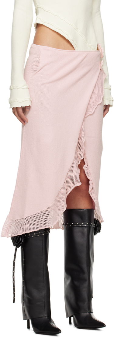 Nederdel GUIZIO Guizio Bellamar Wrap Midi Skirt Lyserød | R24619S035, 1