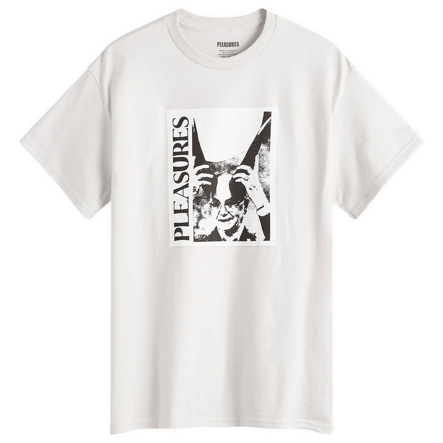 T-shirt Pleasures Graphic Print Cotton T-Shirt Hvid | P24W041-GREY, 0