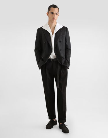 Skjorte Dolce & Gabbana Dolce & Gabbana Three-Button Linen Shirt Hvid | G5ND3TFU4JBW0800, 1
