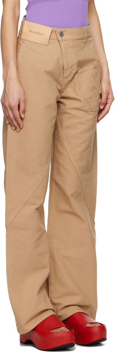 Cargo bukser JW Anderson JW Anderson Twisted Workwear Trousers Beige | TR0384-PG1744, 1