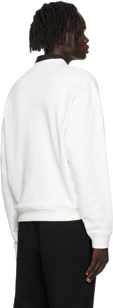 Sweatshirt Lacoste Loose Fit Heavy Fleece Sweatshirt Hvid | SH7745_70V, 2