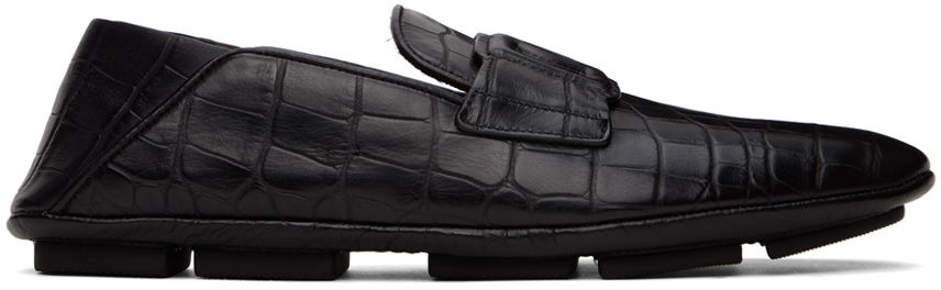 Sneakers og sko Dolce & Gabbana Driver Loafers Sort | A50583AS422, 0