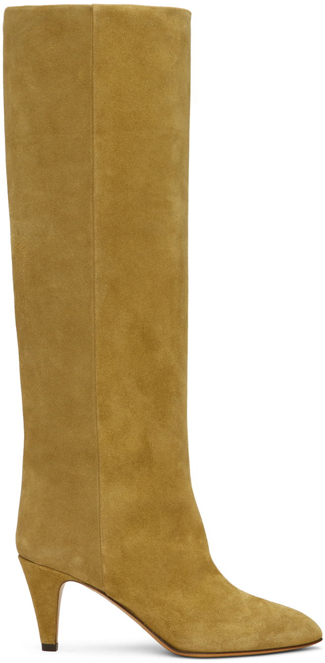Sneakers og sko ISABEL MARANT Laspi Suede Knee-High Boots Orange | 24PBT0021FA-B1A07S, 0
