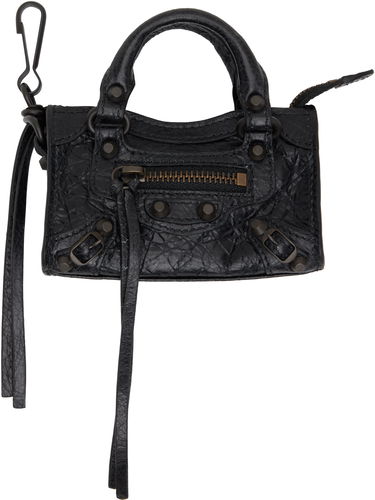 Nøgleringe Balenciaga Balenciaga 'Le City' Micro Bag Charm Sort | 819471 2ABEK, 0