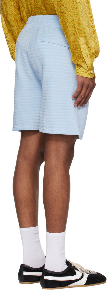 Shorts Casablanca Casablanca Velour Stripe Shorts Blå | MS25-JTR-249-01, 2