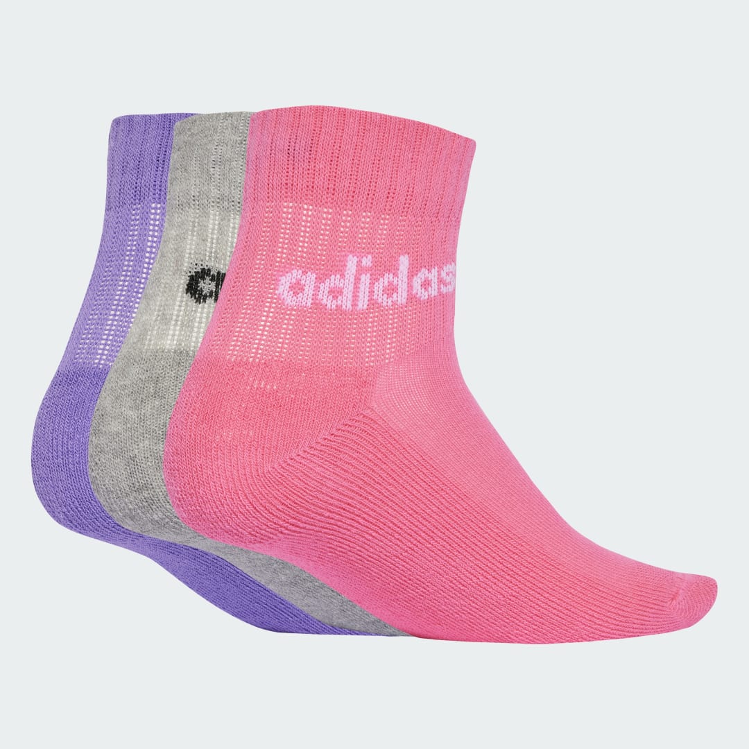 Sokker adidas Performance Linear Ankle Quarter Socks - 3 Pairs Lyserød | JF8541, 0