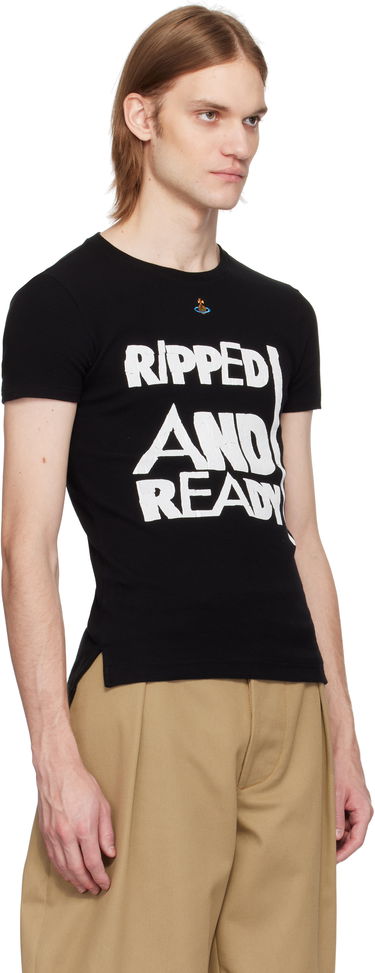T-shirt Vivienne Westwood Vivienne Westwood 'Ripped & Ready' T-Shirt Sort | 3G01003I-J009C-, 1