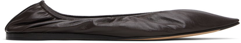Tøj The Row The Row Liisa Ballerina Flats Brun | F1577-SL1