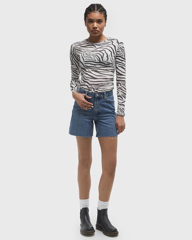 T-shirt envii Long Sleeve Zebra Print T-Shirt Hvid | E23200045-CLR002104, 2