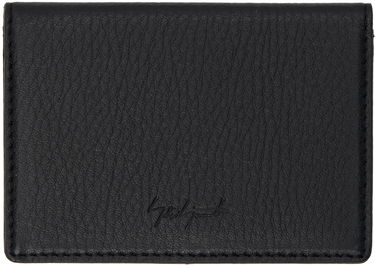 Tegnebog Yohji Yamamoto Black discord Logo Card Holder Sort | DA-A95-790, 0