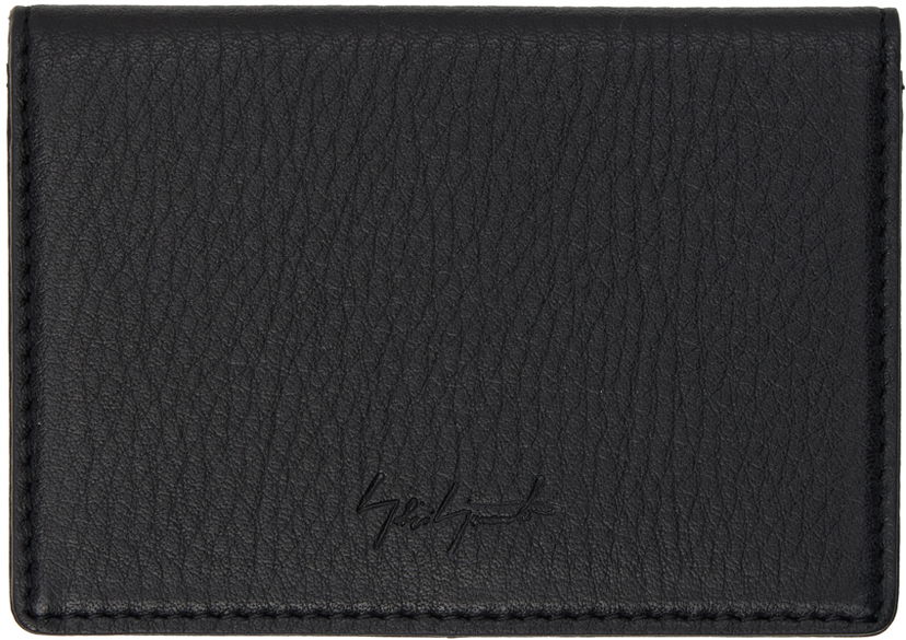 Tegnebog Yohji Yamamoto Black discord Logo Card Holder Sort | DA-A95-790