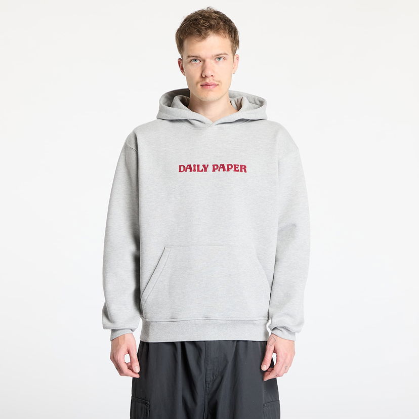 Sweatshirt DAILY PAPER Daily Paper Chain Stitch Oversized Hoodie Grå | 2511136