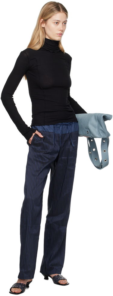 T-shirt Baserange Turtleneck Long Sleeve Top Sort | TTOMT-RI-000, 3