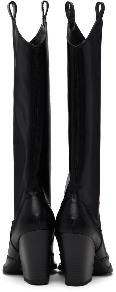 Sneakers og sko Versace Versace Jeans Couture Logo Plaque Tall Boots Sort | E79VA3S12_EZPB68, 1