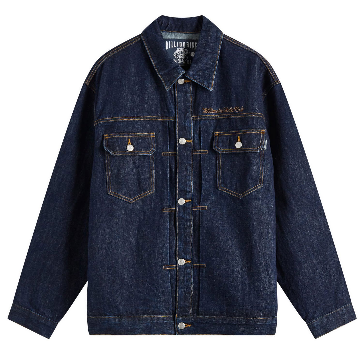 Jakke BILLIONAIRE BOYS CLUB Billionaire Boys Club Script Logo Denim Jacket, Size Large Blå | B25107-IND, 1