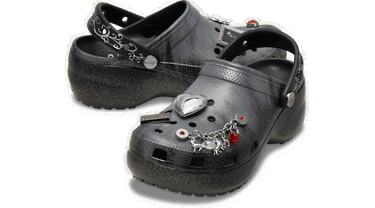 Sneakers og sko Crocs The Twilight Saga Distressed Classic Platform Clogs Sort | 212239-90H, 1