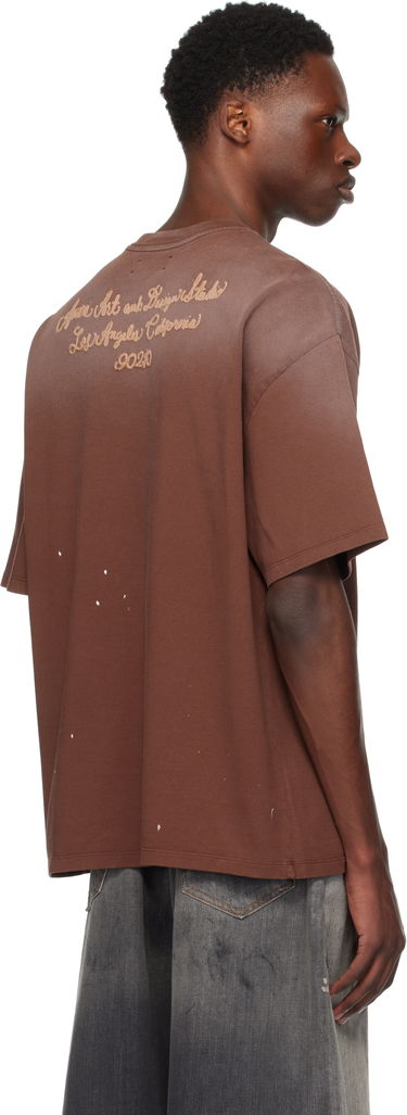 T-shirt AMIRI AMIRI Design Studio T-Shirt Brun | AMJYTE1213, 2