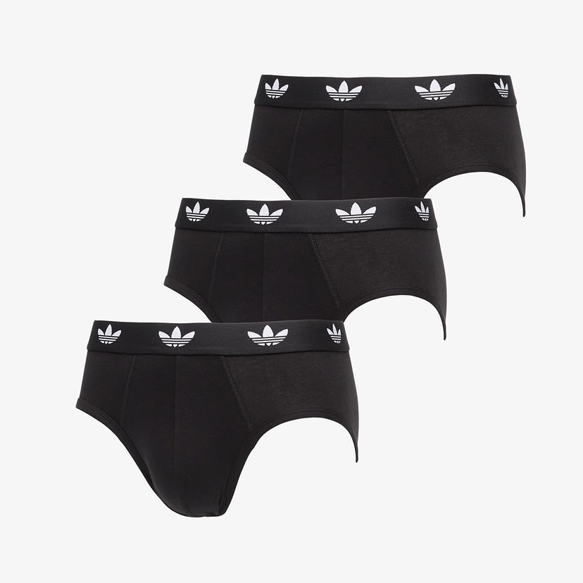 Tøj og tilbehør adidas Originals Brief 3-Pack Black Sort | 4AR001-000