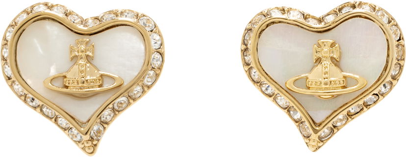 Øreringe Vivienne Westwood Vivienne Westwood Petra Heart Earrings Metalisk | 62010074-02R782-