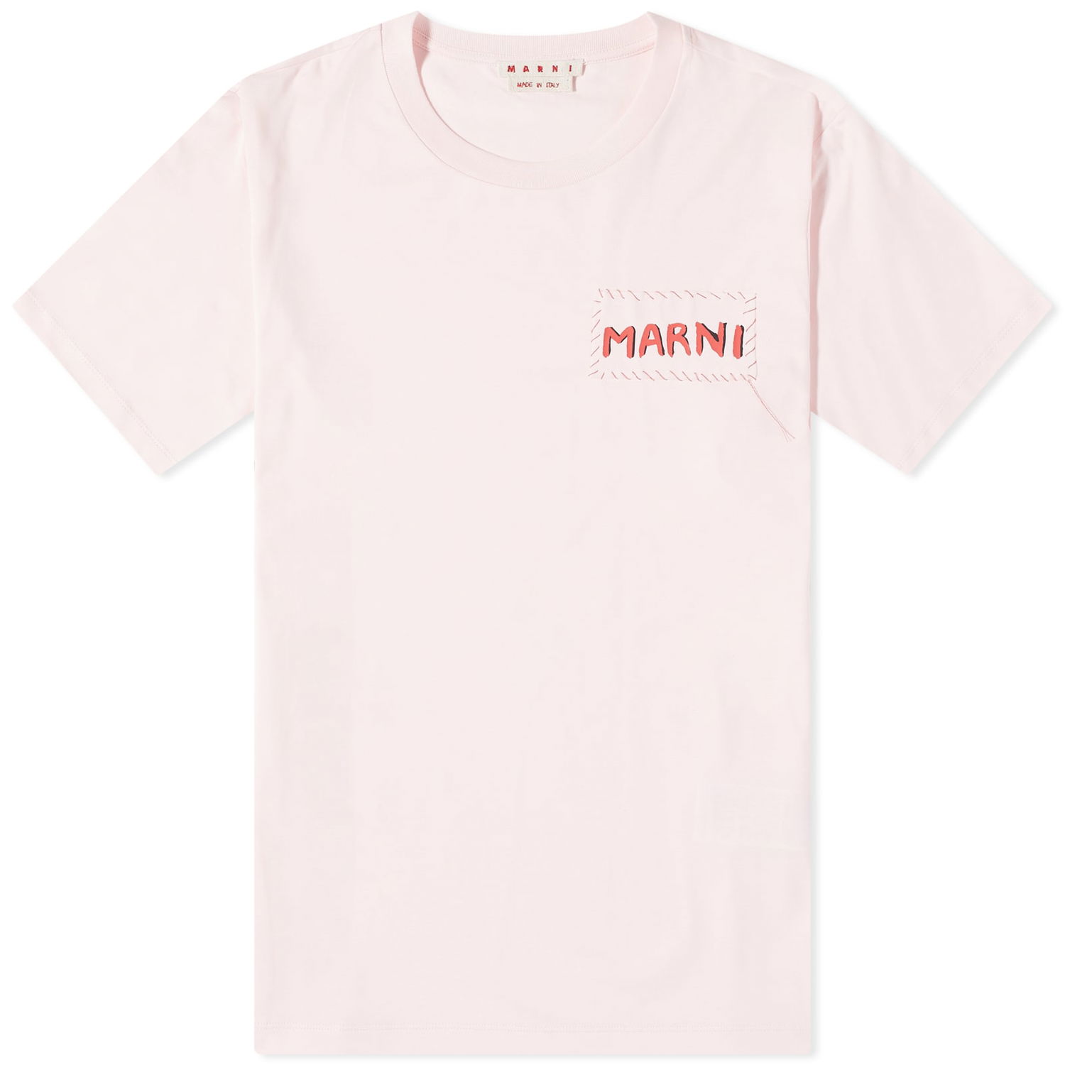 T-shirt Marni Stitch Logo T-Shirt Lyserød | HUMU0198X0-UTC017-00C13, 0