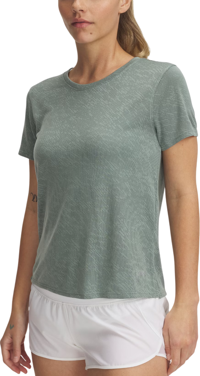 T-shirt Under Armour Under Armour UA Launch Camo Short Sleeve T-Shirt Grøn | 1386337-348