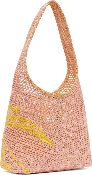Mulepose Burberry Burberry Small EKD Crochet Tote Lyserød | 8106533, 2