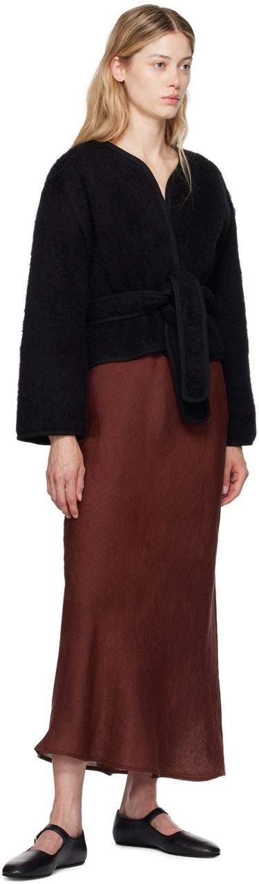 Kjole Baserange Maxi Linen Dress Bourgogne | DRDY-LI-AU24, 3